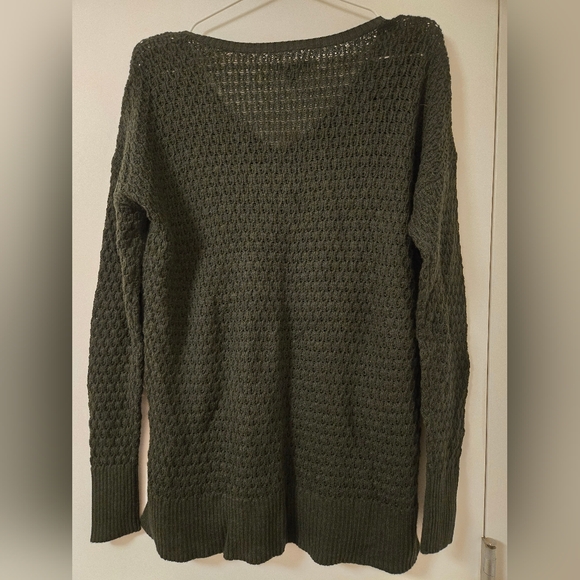 NWT American‎ Eagle Dark Green Knit Sweater - Picture 6 of 6